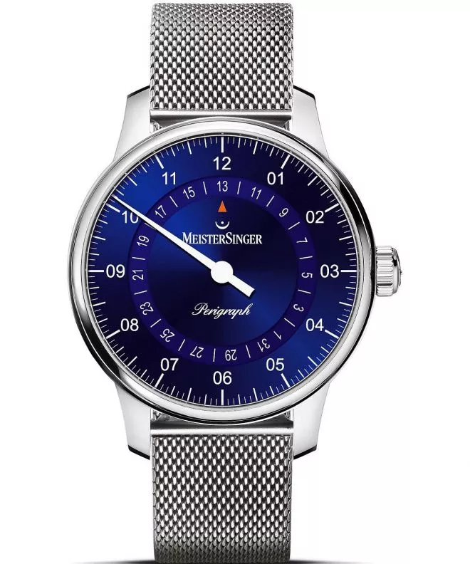 Ρολόι Ανδρικά Meistersinger Perigraph - 38mm Sunburst Blue BM1108_MLN18