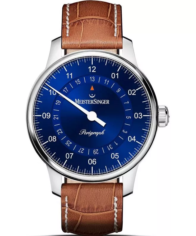 Ρολόι Ανδρικά Meistersinger Perigraph - 38mm Sunburst Blue BM1108_SG013W