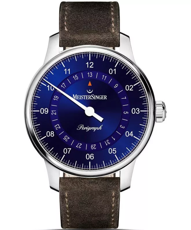Ρολόι Ανδρικά Meistersinger Perigraph - 38mm Sunburst Blue BM1108_SV12