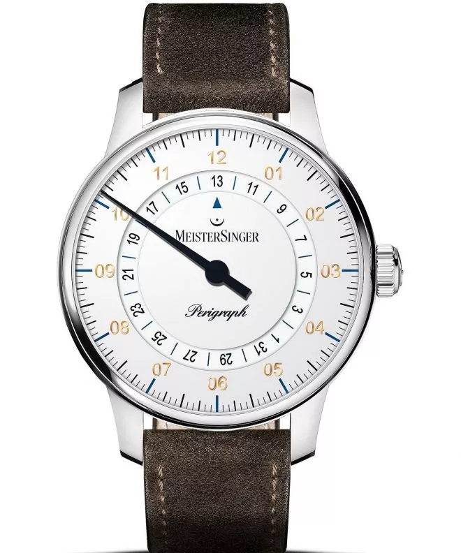 Ρολόι Ανδρικά Meistersinger Perigraph - 38mm White BM1101G_SV12