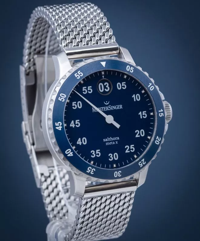 Ρολόι Ανδρικά Meistersinger Salthora Meta X SAMX908_MIL20