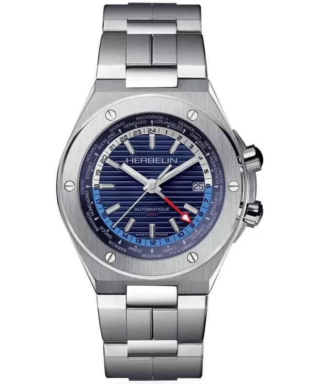 Ρολόι Ανδρικά Herbelin Cap Camarat GMT Limited Edition 1445B25 (1445/B25)