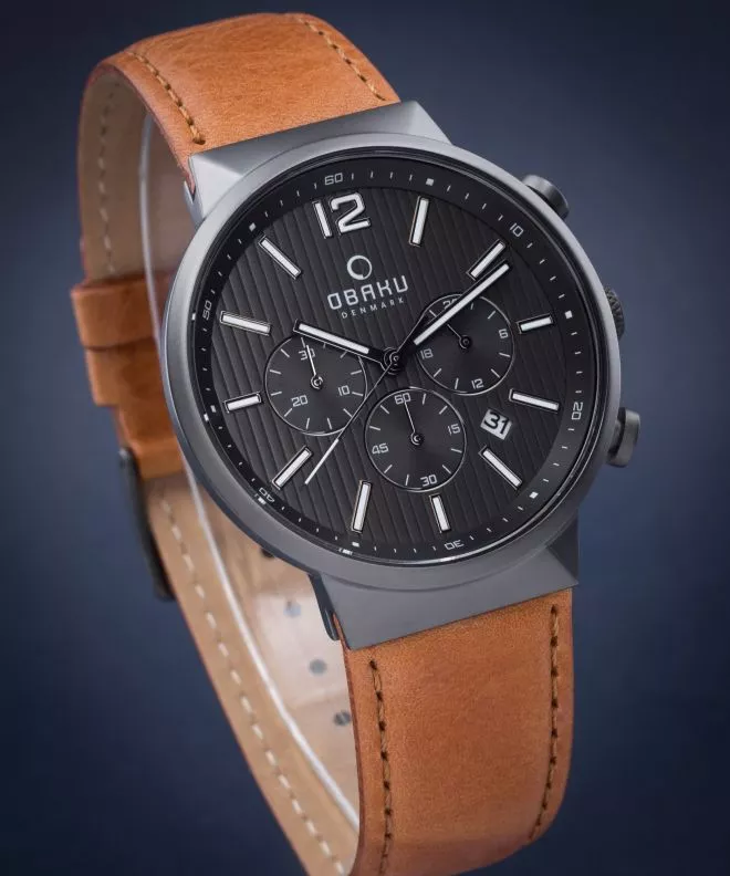 Ρολόι Ανδρικά Obaku Storm Chronograph V180GCUURZ