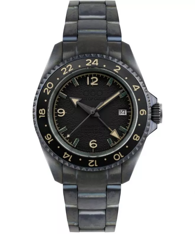 Ρολόι Ανδρικά Out of Order Black Trecento Swiss Automatic GMT OOO.001-24.NE