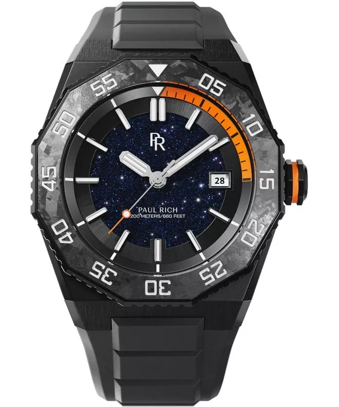 Ρολόι Ανδρικά Paul Rich Aquacarbon Pro Shadow Black Aventurine 766236337371