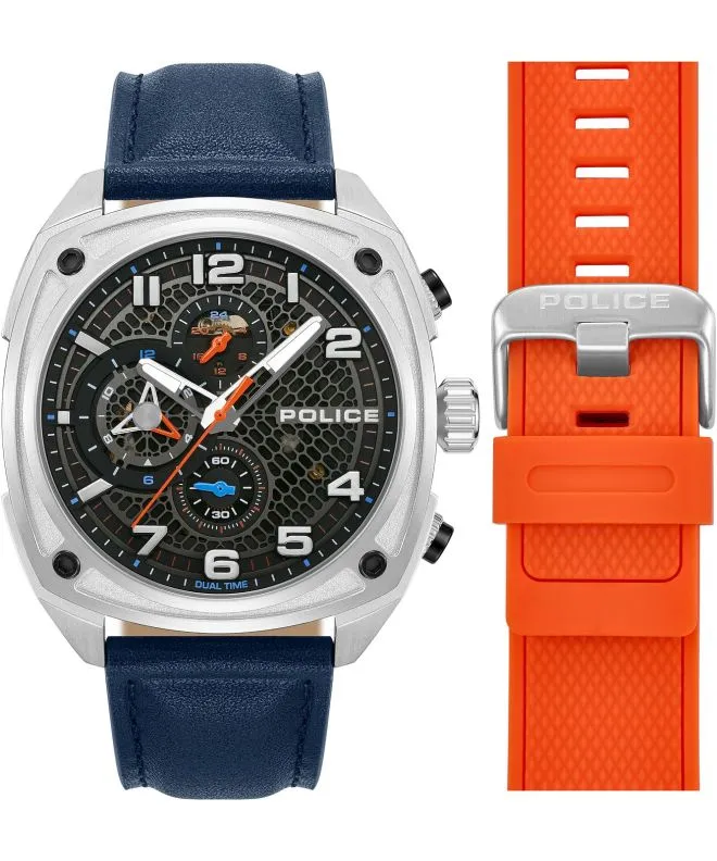 Ρολόι Ανδρικά Police Portland Dual Time SET PEWGF00814X0