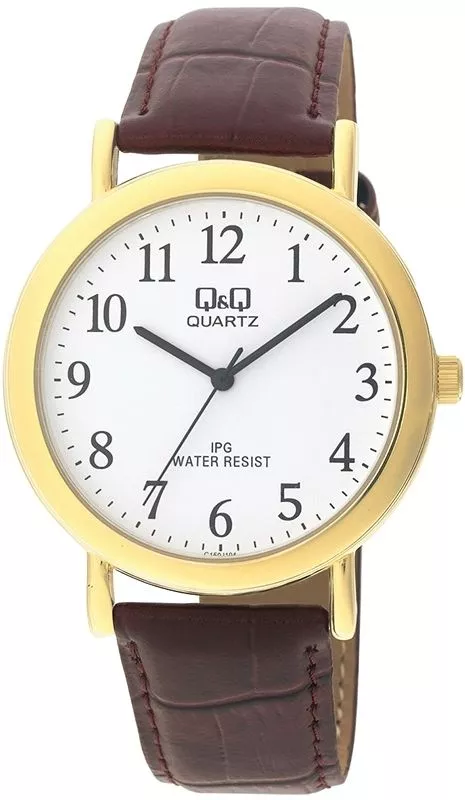 Ρολόι Ανδρικά Q&Q Leather C150-104