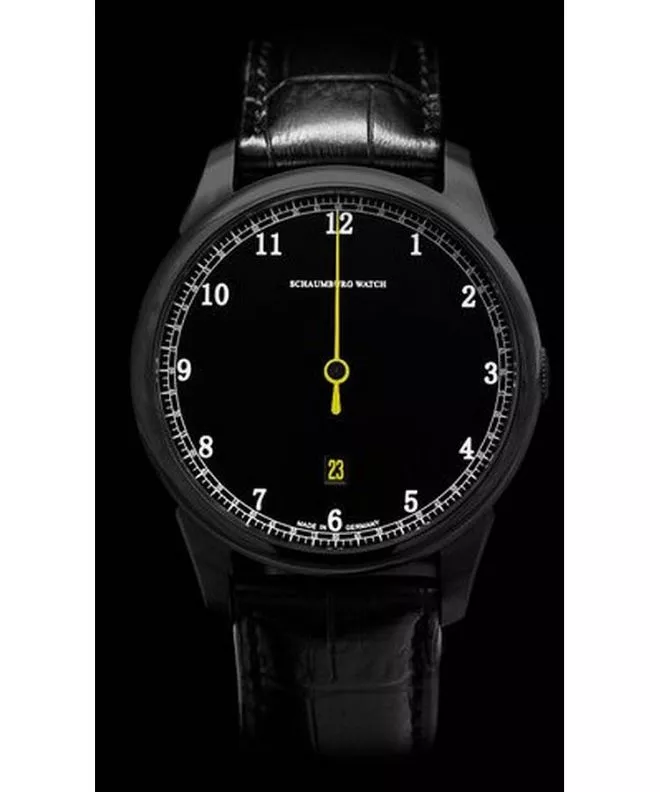 Ρολόι Ανδρικά Schaumburg Gnomonic Black & White Yellow Automatic SCH-GNBWY