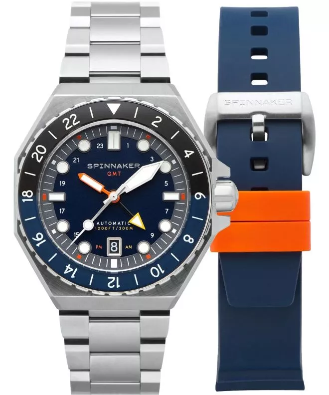 Ρολόι Ανδρικά Spinnaker Dumas GMT Automatic Navy Black Limited Edition SP-5119-22