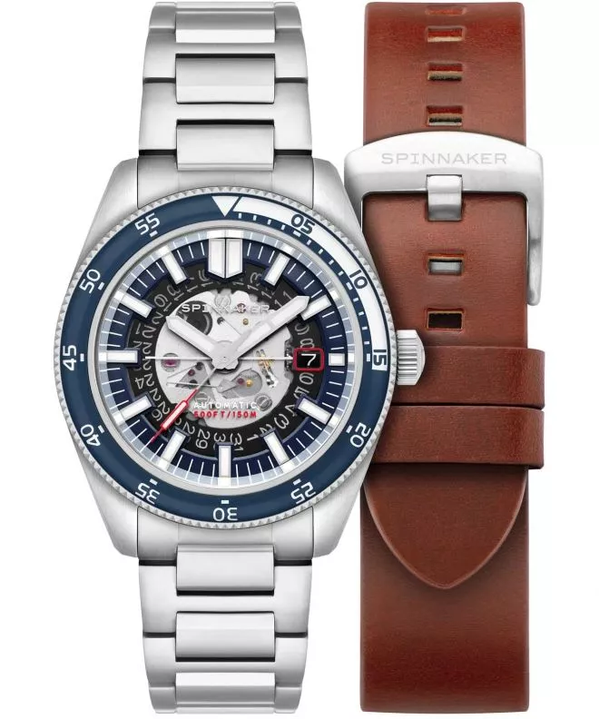 Ρολόι Ανδρικά Spinnaker Fleuss Skeleton Automatic Severn Edition SET Moonlight Blue SP-5118-22