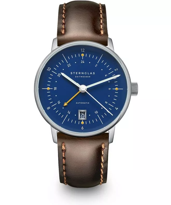 Ρολόι Ανδρικά Sternglas Naos Pro GMT Automatik S02-NG06-BR03