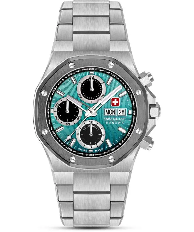 Ρολόι Ανδρικά Swiss Military Hanowa Damask Legends Icewater Automatic Chronograph SMWGL0007002