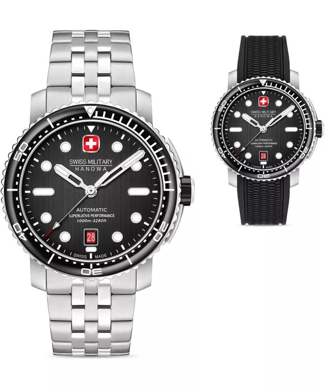 Ρολόι Ανδρικά Swiss Military Hanowa Maitre Plongeur Automatic SET SMWGL0002001-SET