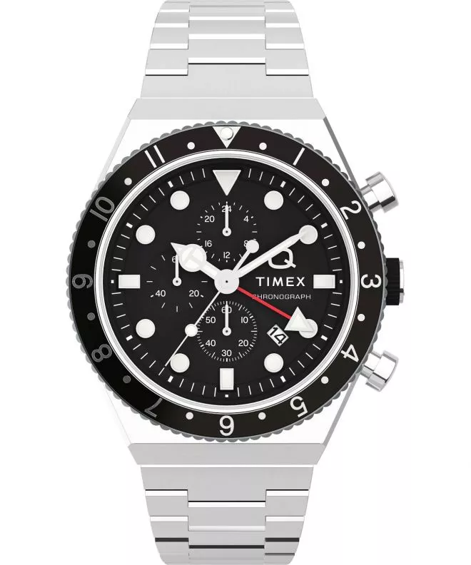 Ρολόι Ανδρικά Timex Q Three Time Zone Chronograph TW2V69800