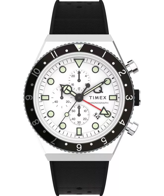 Ρολόι Ανδρικά Timex Q Three Time Zone Chronograph TW2V70100
