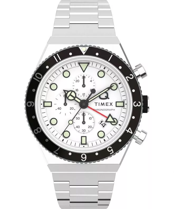 Ρολόι Ανδρικά Timex Q Three Time Zone Chronograph TW2V69900