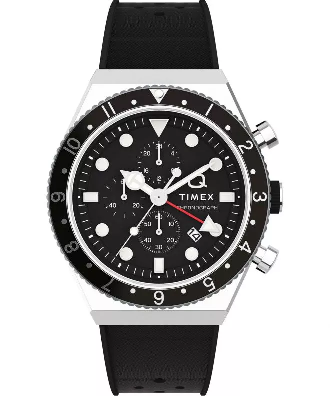 Ρολόι Ανδρικά Timex Timex Q Three Time Zone Chronograph TW2V70000