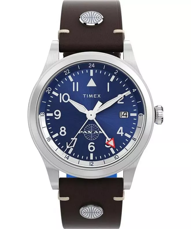 Ρολόι Ανδρικά Timex Waterbury GMT x Pan Am® 39mm TW2W97300