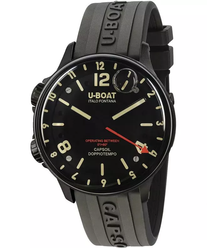 Ρολόι Ανδρικά U-Boat Capsoil Doppiotempo 45mm DLC 8770/A