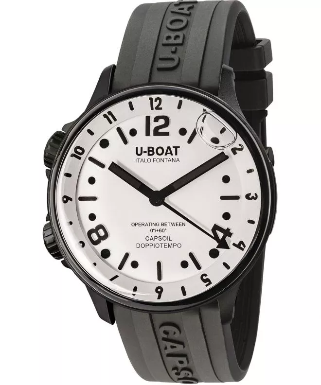 Ρολόι Ανδρικά U-Boat Capsoil Doppiotempo 45mm DLC Black 8889/B