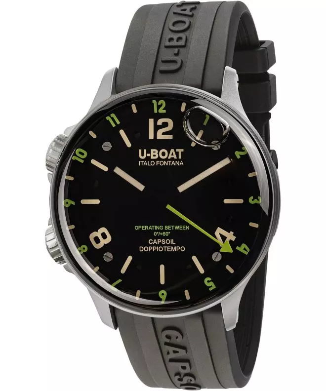 Ρολόι Ανδρικά U-Boat Capsoil Doppiotempo 45mm SS Green Rehaut 8838/B