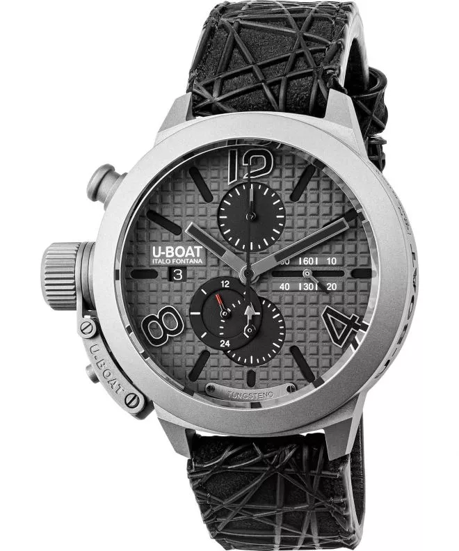 Ρολόι Ανδρικά U-Boat Classico 45 Titanium Tungsten Gray Chronograph Automatic Limited Edition 3002