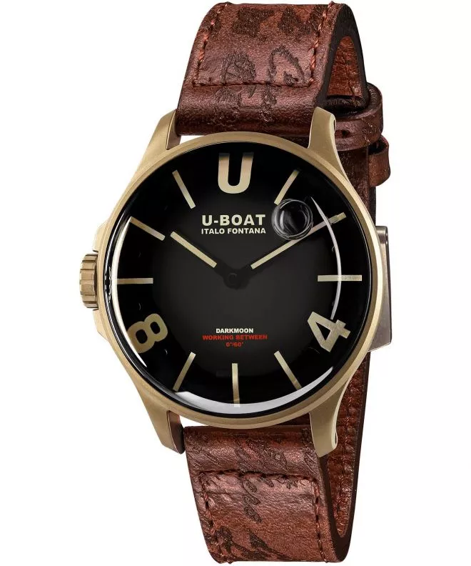 Ρολόι Ανδρικά U-Boat Darkmoon 40mm BK IP Bronze 9304