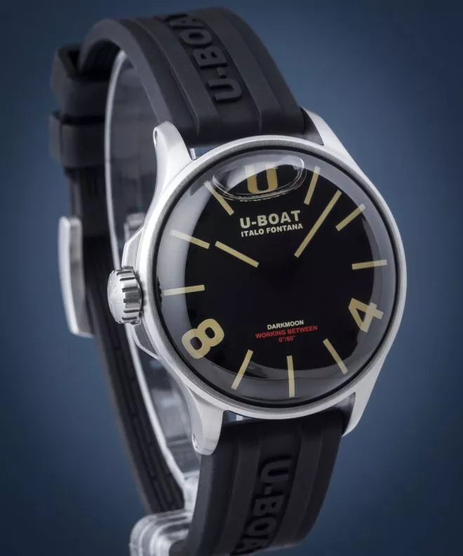 Ρολόι Ανδρικά U-Boat Darkmoon Black SS 9018/B (9018)