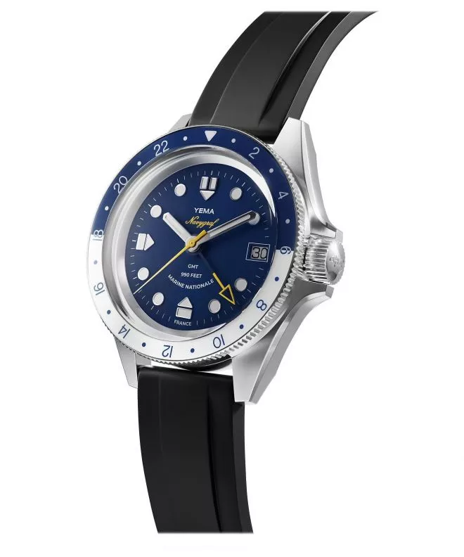 Ρολόι Ανδρικά Yema Navygraf Marine Nationale Automatic GMT YNAV23MN-GRBS (YNAV23MN-ARBS)