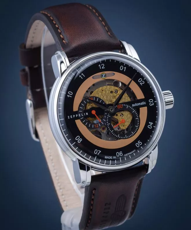 Ρολόι Ανδρικά Zeppelin New Captain's Line Skeleton Automatic 8664-5