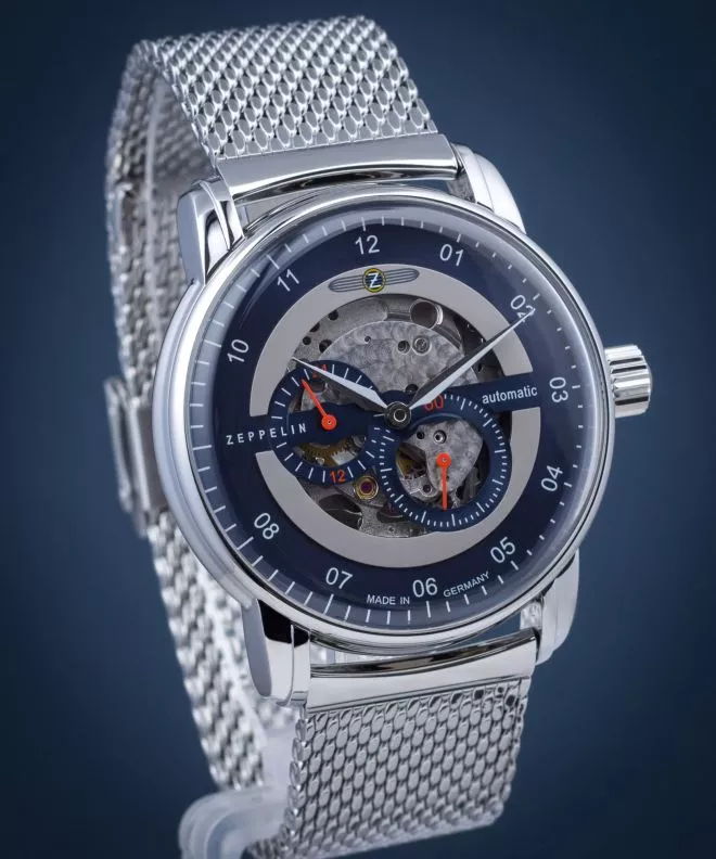 Ρολόι Ανδρικά Zeppelin New Captain's Line Skeleton Automatic 8664M-3