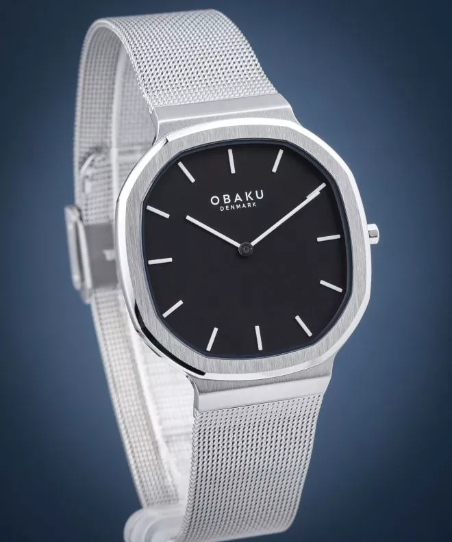 Ρολόι για Γυναίκες και Άνδρες Obaku Oktant Onyx V253GXCBMC