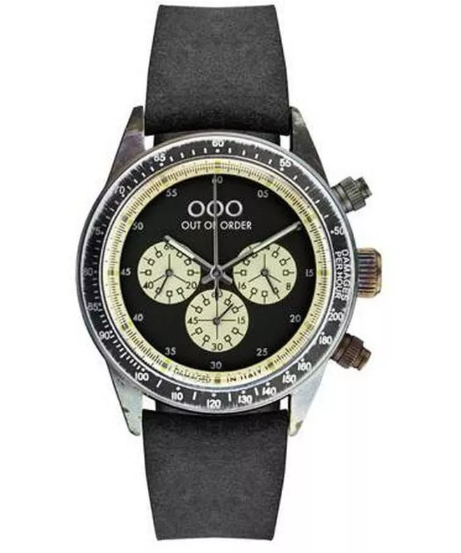 Ρολόι για Γυναίκες και Άνδρες Out of Order Cronografo Black OOO.001-4.NE.NE
