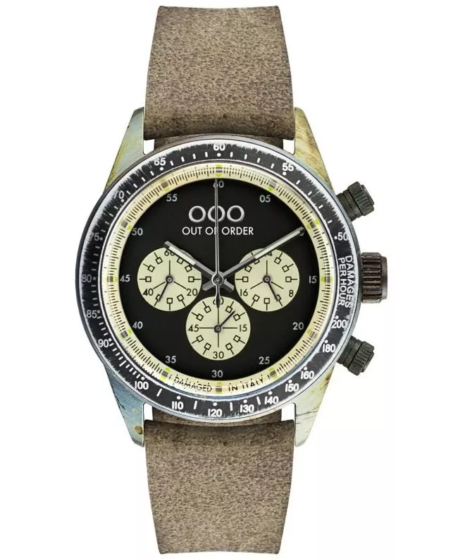 Ρολόι για Γυναίκες και Άνδρες Out of Order Cronografo Palude Black OOO.001-4.PA.NE