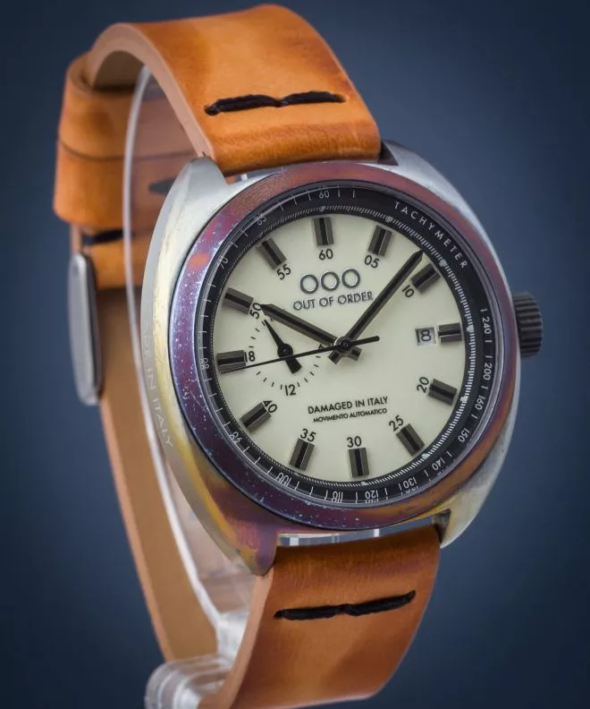 Ρολόι για Γυναίκες και Άνδρες Out of Order Torpedine Cream Automatic OOO.001-5.CR