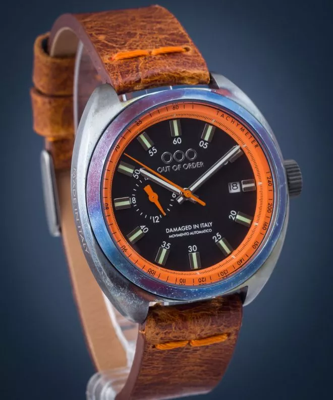 Ρολόι για Γυναίκες και Άνδρες Out of Order Torpedine Orange Automatic OOO.001-5.AR