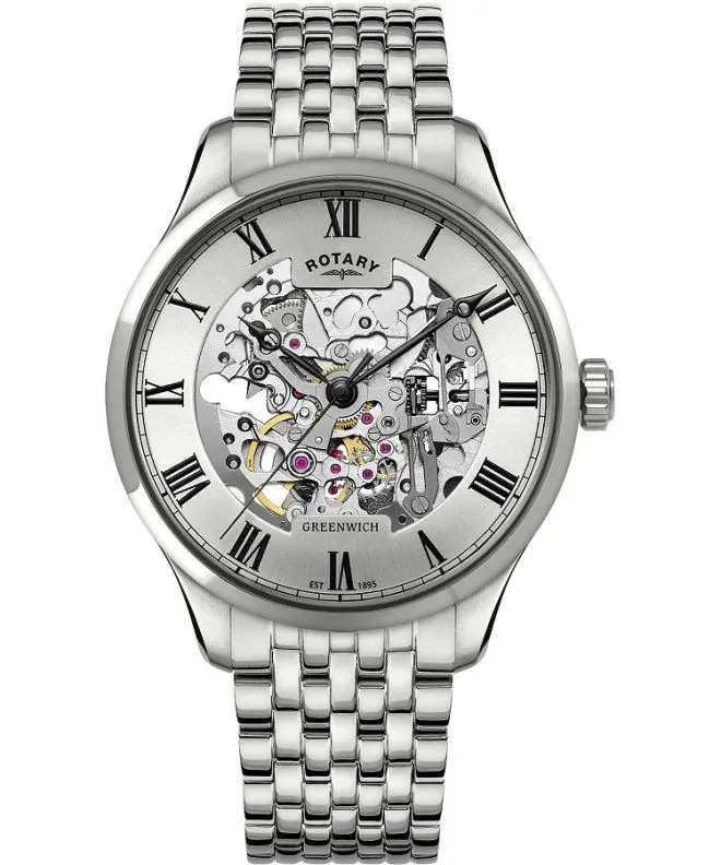 Ρολόι Ανδρικά Rotary Greenwich Automatic Skeleton GB02940/06