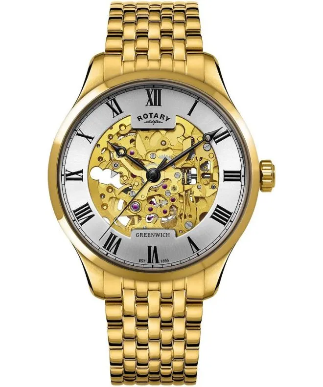 Ρολόι Ανδρικά Rotary Greenwich Automatic Skeleton GB02941/03