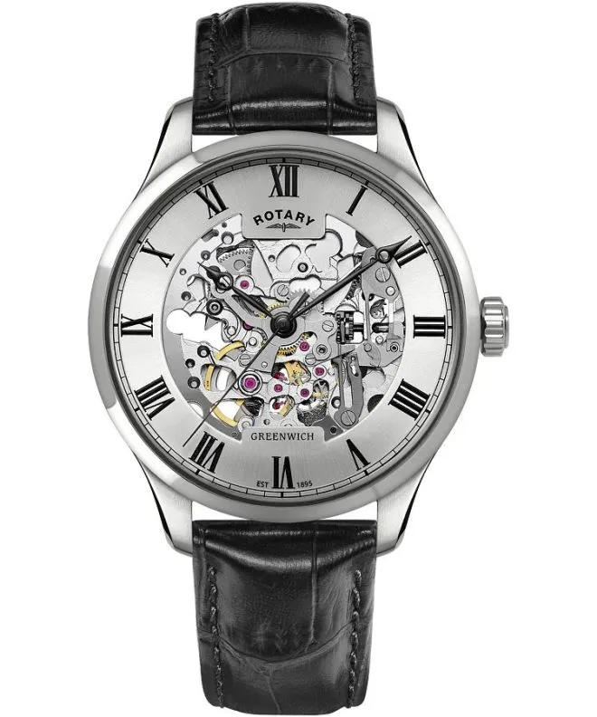 Ρολόι Ανδρικά Rotary Greenwich Automatic Skeleton GS02940/06