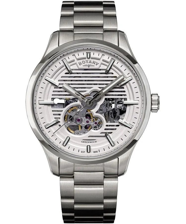 Ρολόι Ανδρικά Rotary Greenwich Automatic Skeleton RGB10073/01