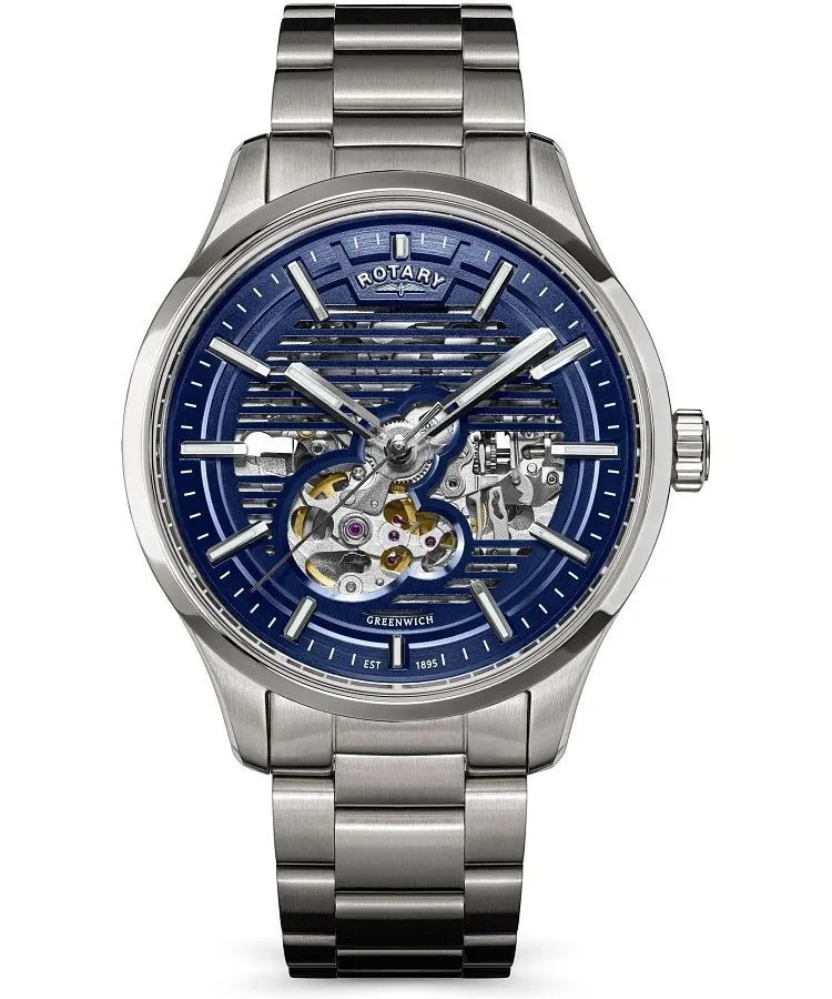 Ρολόι Ανδρικά Rotary Greenwich Automatic Skeleton RGB10073/05
