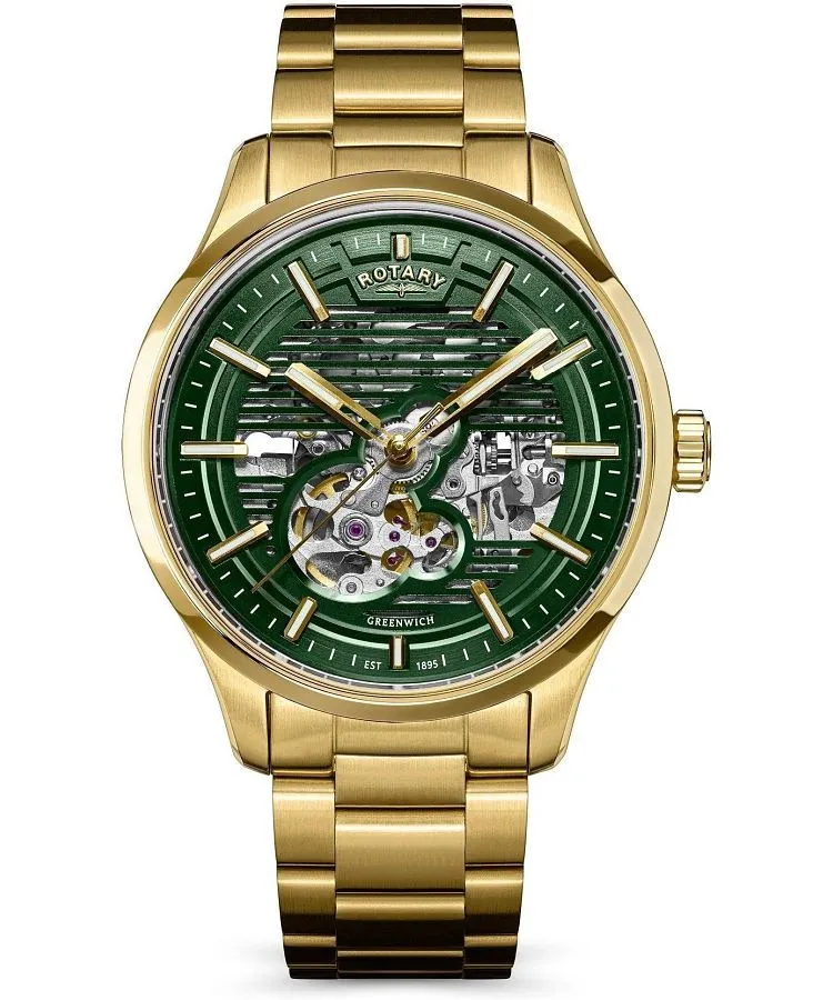 Ρολόι Ανδρικά Rotary Greenwich Automatic Skeleton RGB10074/24