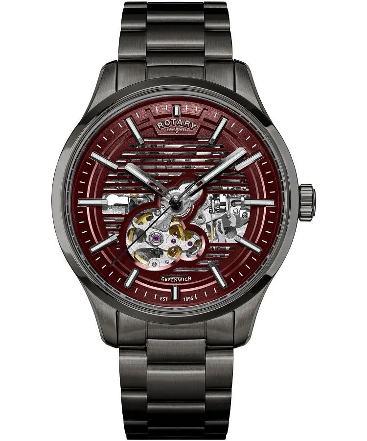 Ρολόι Ανδρικά Rotary Greenwich Automatic Skeleton RGB10076/17