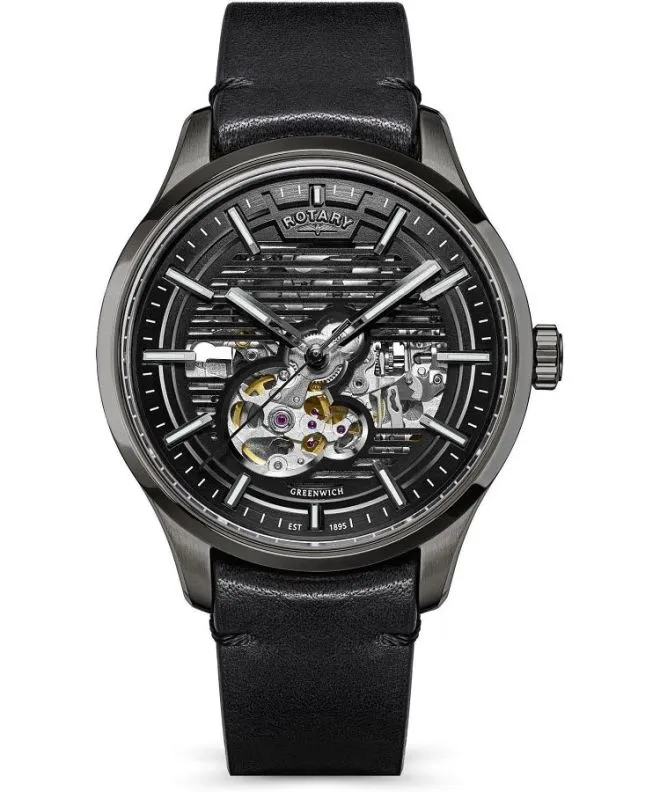 Ρολόι Ανδρικά Rotary Greenwich Automatic Skeleton RGS10078/04