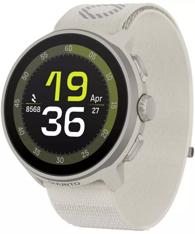 Αθλητικό Ρολόι για Γυναίκες και Άνδρες Suunto Run Frost Gray Textile Strap SS051110000