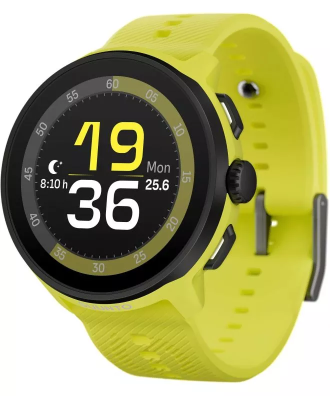 Αθλητικό Ρολόι για Γυναίκες και Άνδρες Suunto Run Lime Silicone Strap SS051274000