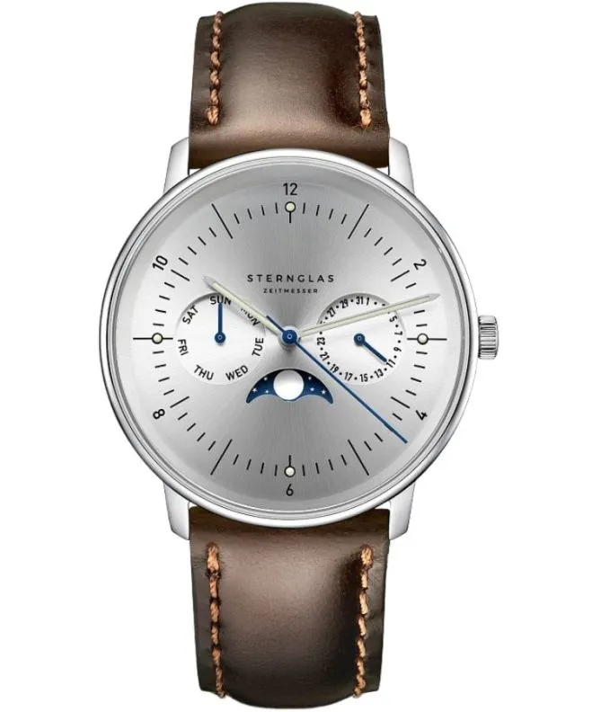 Ρολόι Ανδρικά Sternglas Naos Moonphase S01-NM52-BR03
