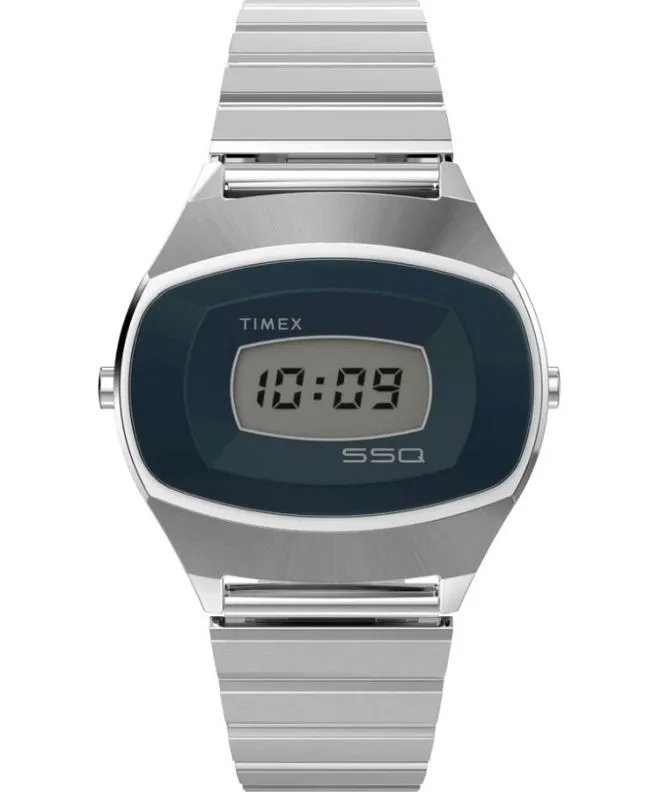 Ρολόι Ανδρικά Timex Q 1975 SSQ Digital Reissue TW2Y06100