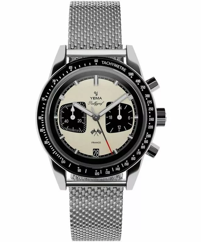 Ρολόι Ανδρικά Yema Rallygraf Panda Chronograph YMHF1580-BM
