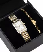 Ρολόι Γυναικεία BOWA Barcelona White Silver-Gold Steel 23 Gift Set